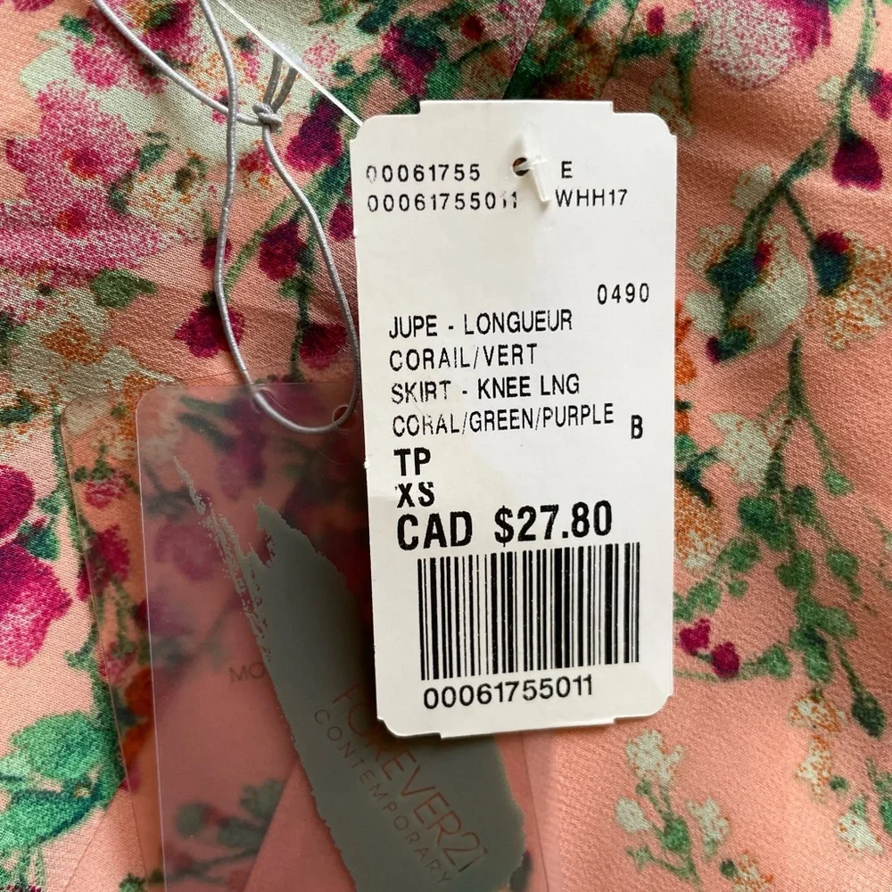 Forever 21 Floral Full Midi Skirt - Picture 7 of 7